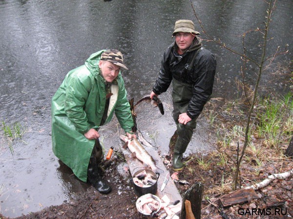 Рыбалка на реке Лямин (ХМАО)           июнь 2007г.