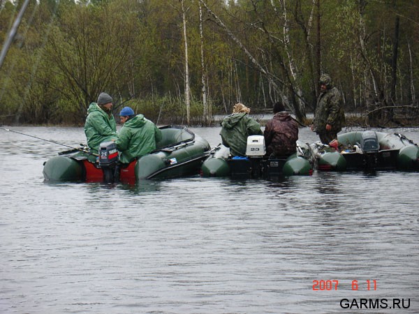 Рыбалка на реке Лямин (ХМАО)           июнь 2007г.