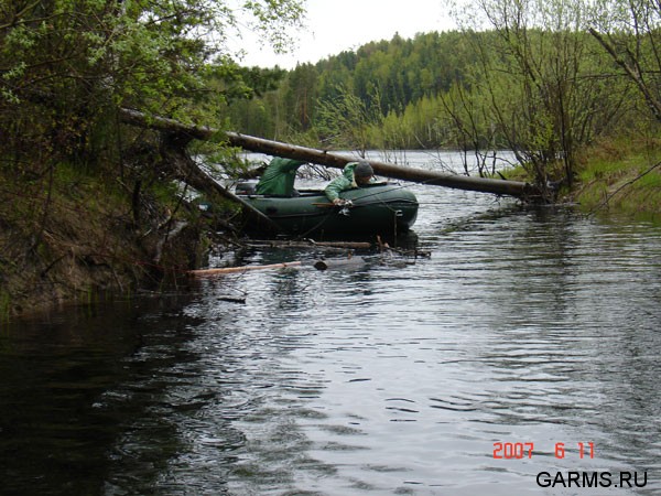 Рыбалка на реке Лямин (ХМАО)           июнь 2007г.
