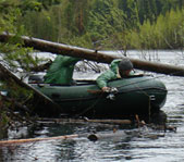 Рыбалка на реке Лямин (ХМАО)           июнь 2007г.