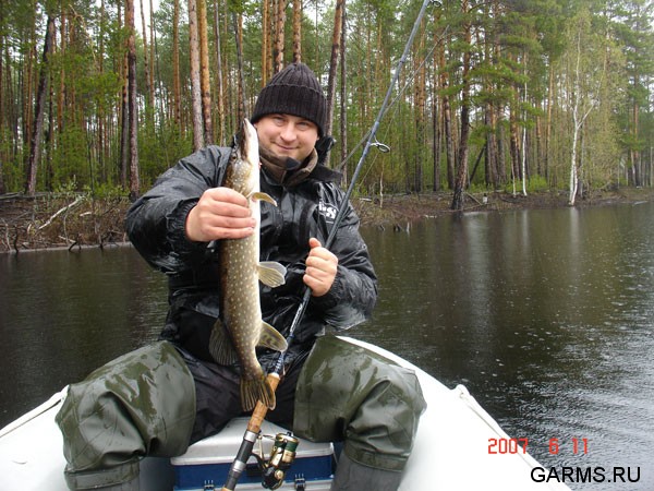 Рыбалка на реке Лямин (ХМАО)           июнь 2007г.