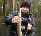 Рыбалка на реке Лямин (ХМАО)           июнь 2007г.