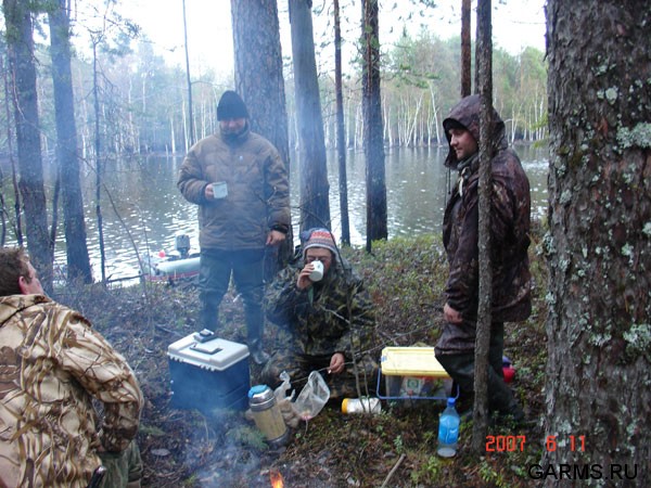 Рыбалка на реке Лямин (ХМАО)           июнь 2007г.