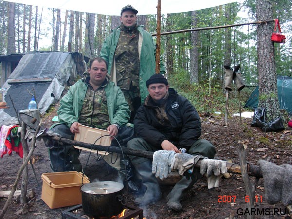 Рыбалка на реке Лямин (ХМАО)           июнь 2007г.