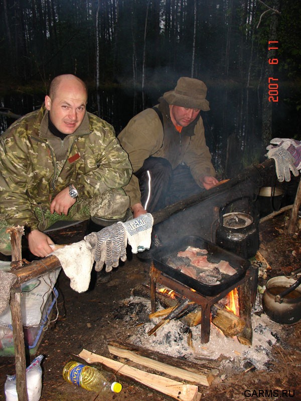 Рыбалка на реке Лямин (ХМАО)           июнь 2007г.