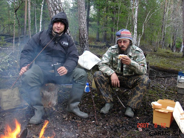 Рыбалка на реке Лямин (ХМАО)           июнь 2007г.