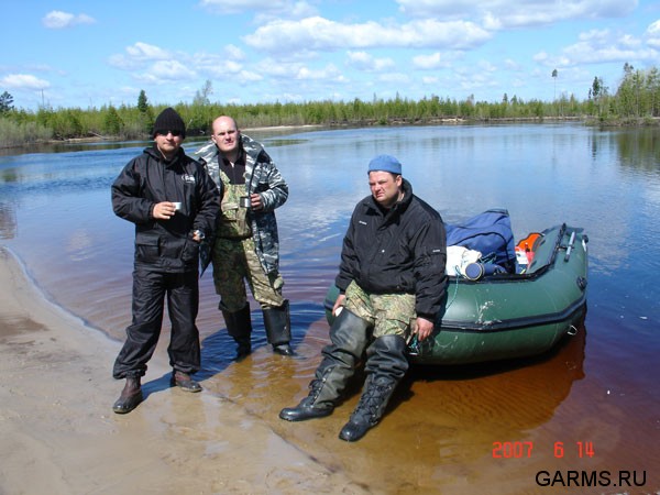 Рыбалка на реке Лямин (ХМАО)           июнь 2007г.