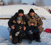 Рыбалка на  озере Бирюзовое январь 2009г. (Челябинская область)