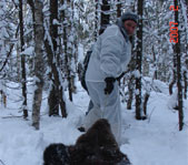 Охота на медведя на берлоге февраль 2007г.  (Республика Коми)