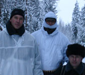 Охота на медведя на берлоге февраль 2007г.  (Республика Коми)