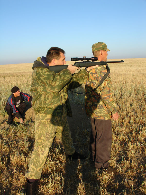 Охота на сурка август 2007г. (Оренбургская область)
