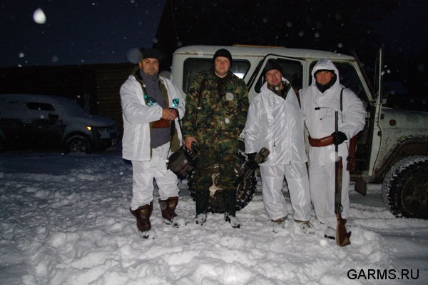 Загонная охота на косулю декабрь 2008г. (Челябинская область)