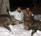 Охота на кабана январь 2009г. (Челябинская область)