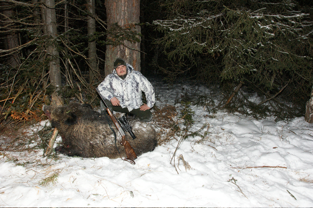 Охота на кабана январь 2009г. (Челябинская область)