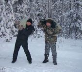 Охота на кабана декабрь 2009 год. (Челябинская область)