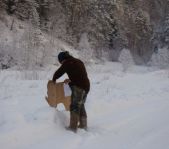 Охота на кабана декабрь 2009 год. (Челябинская область)