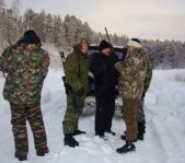 Охота на кабана декабрь 2009 год. (Челябинская область)