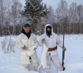 Охота на зайца январь 2010 г. (Челябинская область)