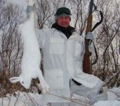 Охота на зайца январь 2010 г. (Челябинская область)