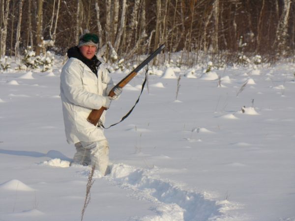 Охота на зайца январь 2010 г. (Челябинская область)