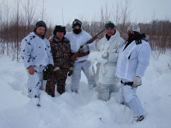 Охота на зайца январь 2010 г. (Челябинская область)