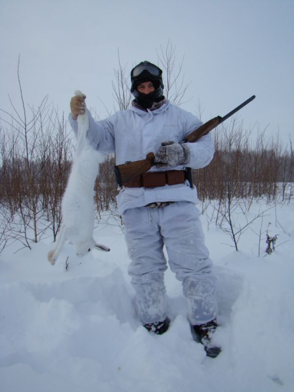 Охота на зайца январь 2010 г. (Челябинская область)