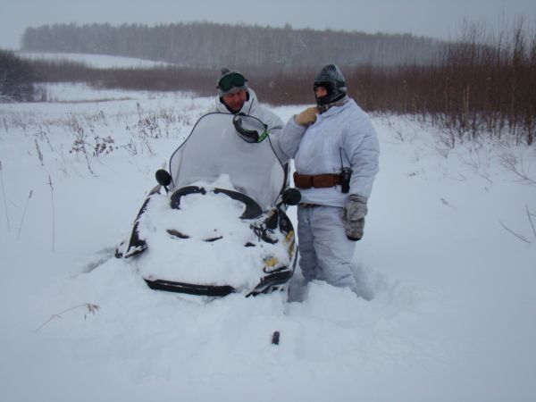 Охота на зайца январь 2010 г. (Челябинская область)