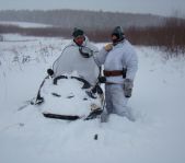 Охота на зайца январь 2010 г. (Челябинская область)