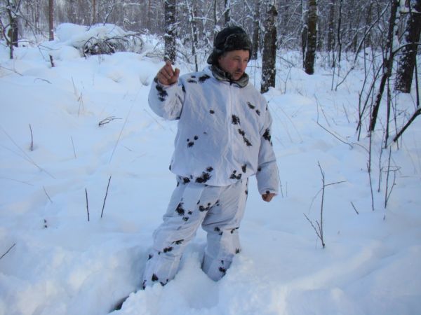 Охота на зайца январь 2010 г. (Челябинская область)