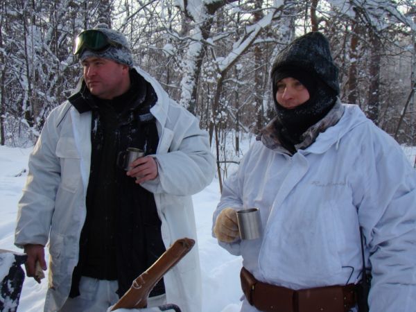 Охота на зайца январь 2010 г. (Челябинская область)