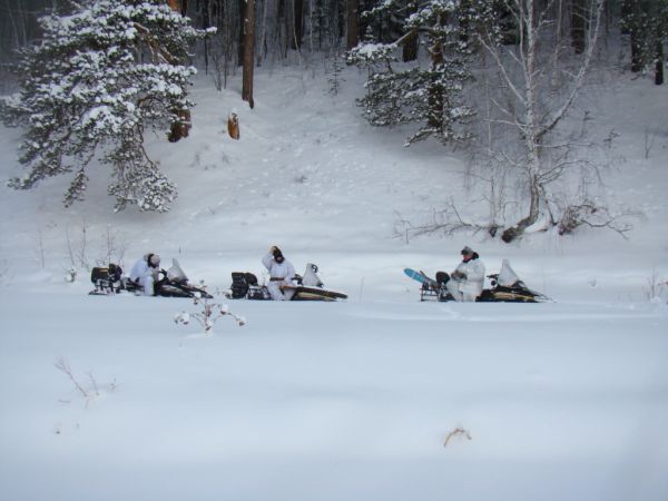 Охота на зайца январь 2010 г. (Челябинская область)