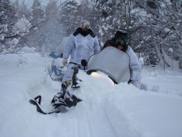Охота на зайца январь 2010 г. (Челябинская область)