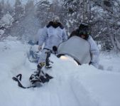 Охота на зайца январь 2010 г. (Челябинская область)