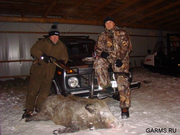 Охота на кабана и зайца  январь 2010 г. (Челябинская область)