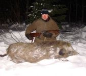 Охота на кабана и зайца  январь 2010 г. (Челябинская область)