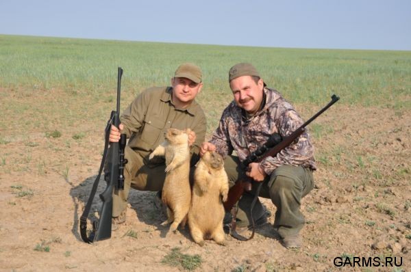 Охота на сурка июль 2010 г. (Оренбургская область)
