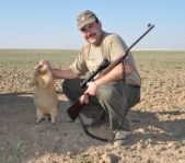 Охота на сурка июль 2010 г. (Оренбургская область)