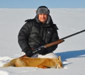 Охота на лисицу февраль 2012 г.(Челябинская область)