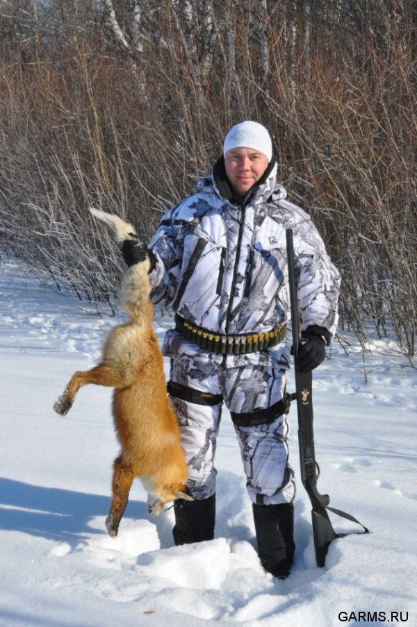 Охота на лисицу февраль 2012 г.(Челябинская область)