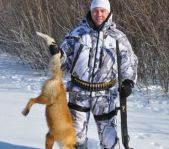 Охота на лисицу февраль 2012 г.(Челябинская область)