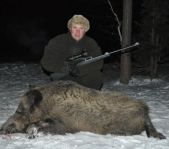 Охота на лисицу и кабана февраль 2013 г.(Челябинская область)