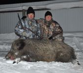 Охота на лисицу и кабана февраль 2013 г.(Челябинская область)