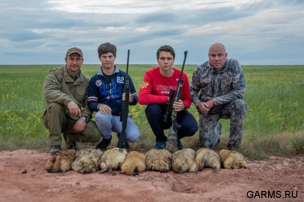 Охота на сурка июль 2015 г.(Челябинская область)