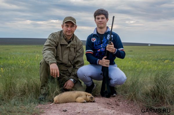 Охота на сурка июль 2015 г.(Челябинская область)
