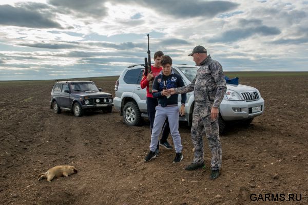 Охота на сурка июль 2015 г.(Челябинская область)